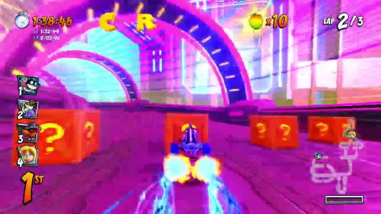 Electron Avenue CTR Challenge Gameplay - Crash Team Racing Nitro-Fueled