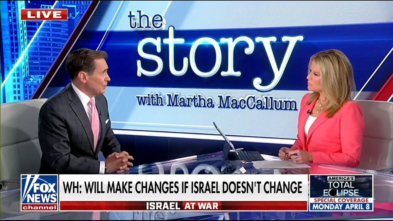 Fox's MacCallum Hits Kirby on Difference Between Israeli Civilian Strike vs Biden Civilian Strike