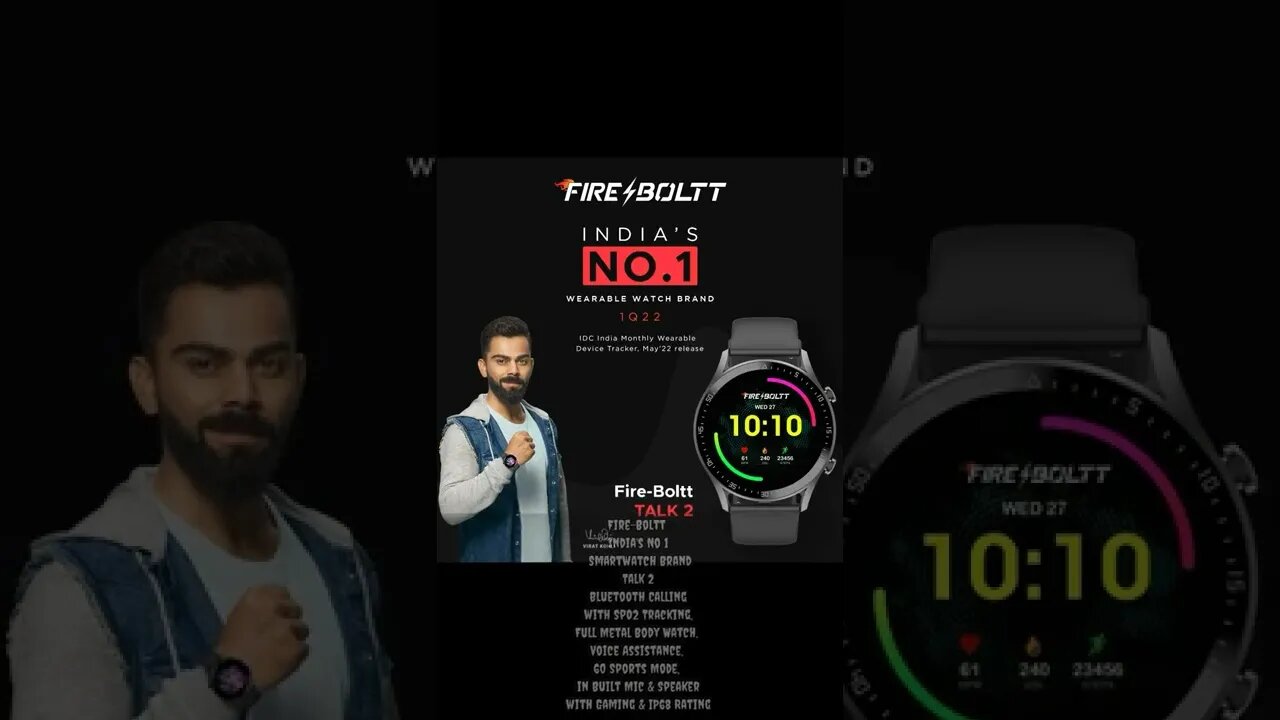 Fire-Boltt India's No 1 Smartwatch Brand Talk 2 Bluetooth Calling with SpO2 Tracking, Ful Metal body