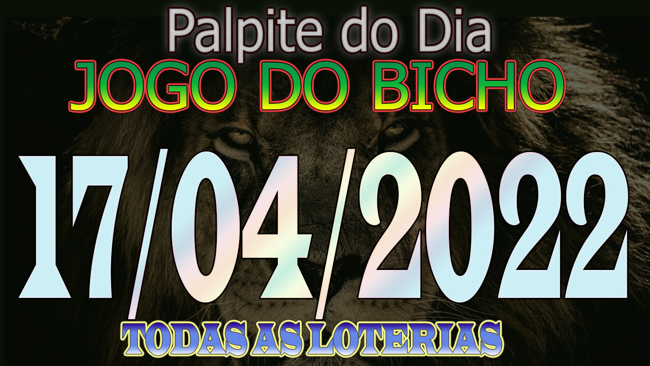 Palpite do dia - JOGO DO BICHO