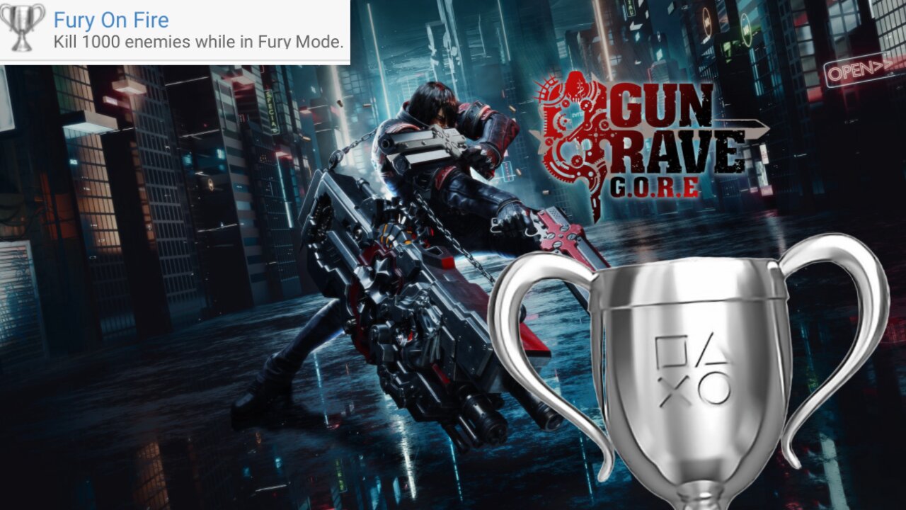 Gungrave G.O.R.E. - "Fury on Fire" Silver Trophy