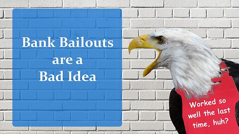 Bank Bailouts are a Bad Idea