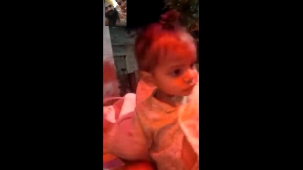 video call with daughter and family