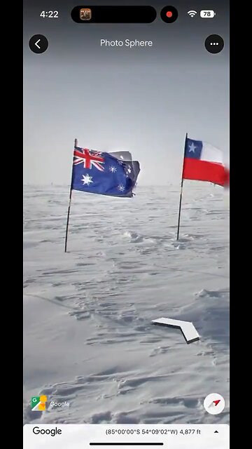 Freemason compass at the Antarctic research base