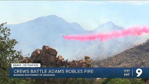 Crews battle Adams Robles Complex Fire