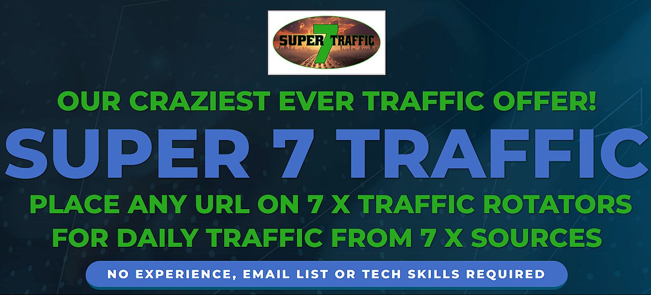 Super 7 Traffic Review | OUR CRAZIEST EVER TRAFFIC OFFER! SUPER 7 TRAFFIC