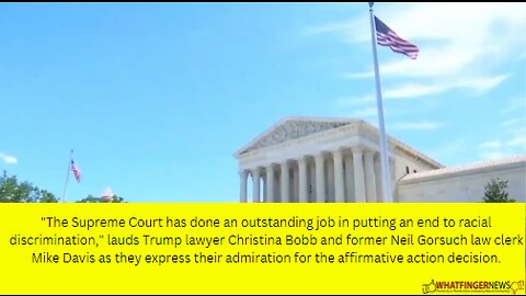 "The Supreme Court has done an outstanding job in putting an end to racial discrimination,"