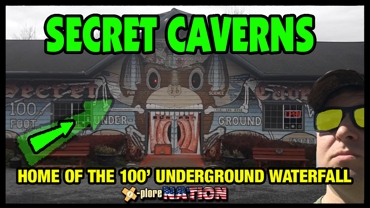 Exploring Secret Caverns: See a 100-foot underground waterfall! Howe's Cave, NY