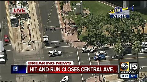 Suspect sought after hitting pedestrian at Central and Osborn in Phoenix