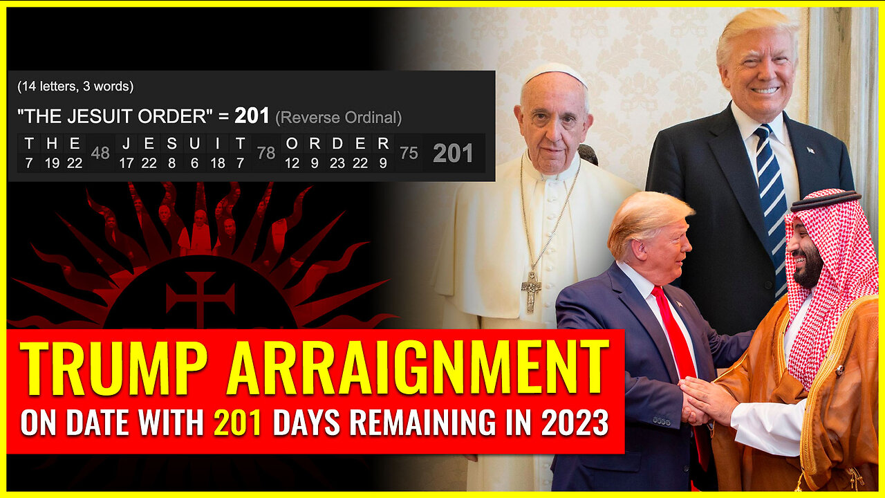 Trump arraignment on date with 201 days remaining in 2023