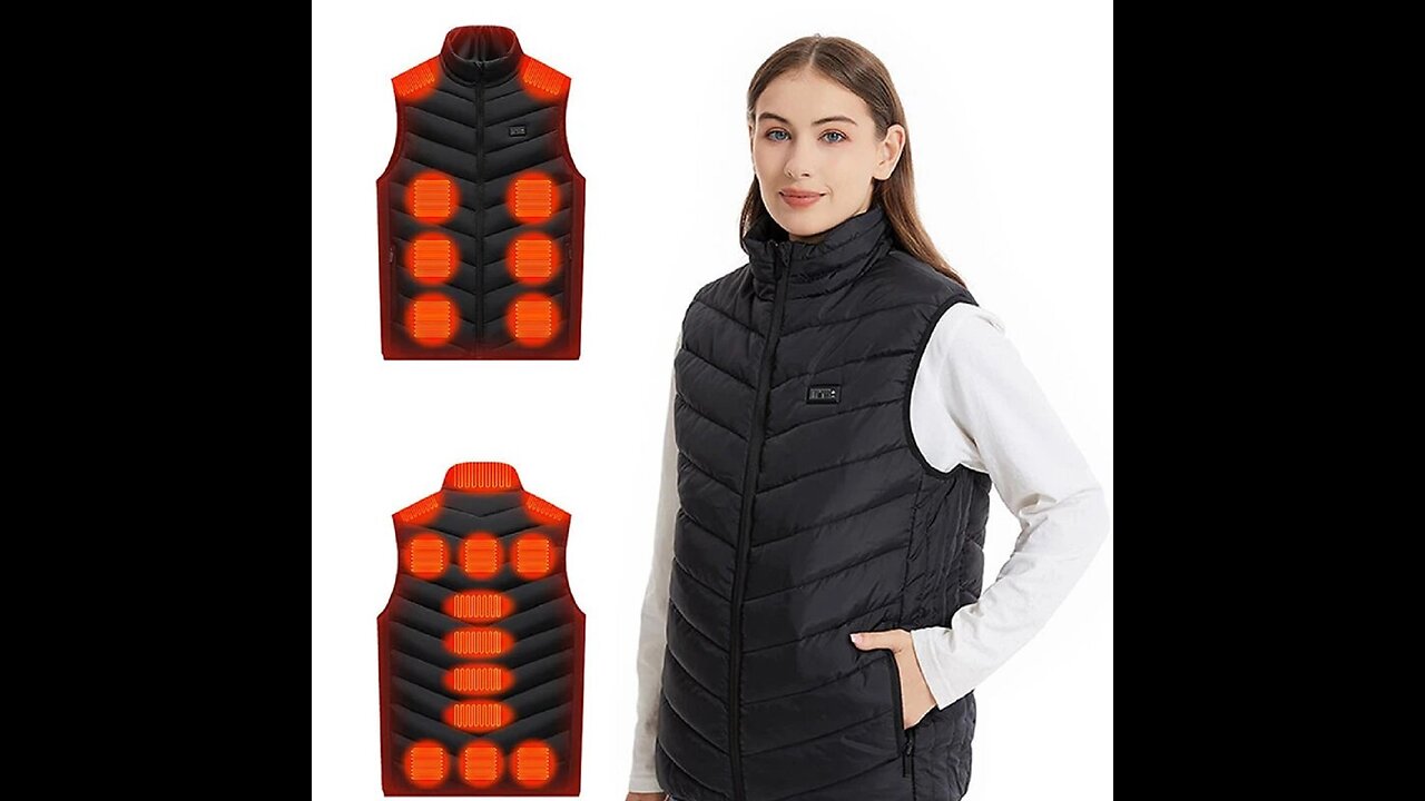 TENGOO HW-21 21 Zones Heating Vest Unisex 3-Gears Temperature USB Charging Smart Thermal