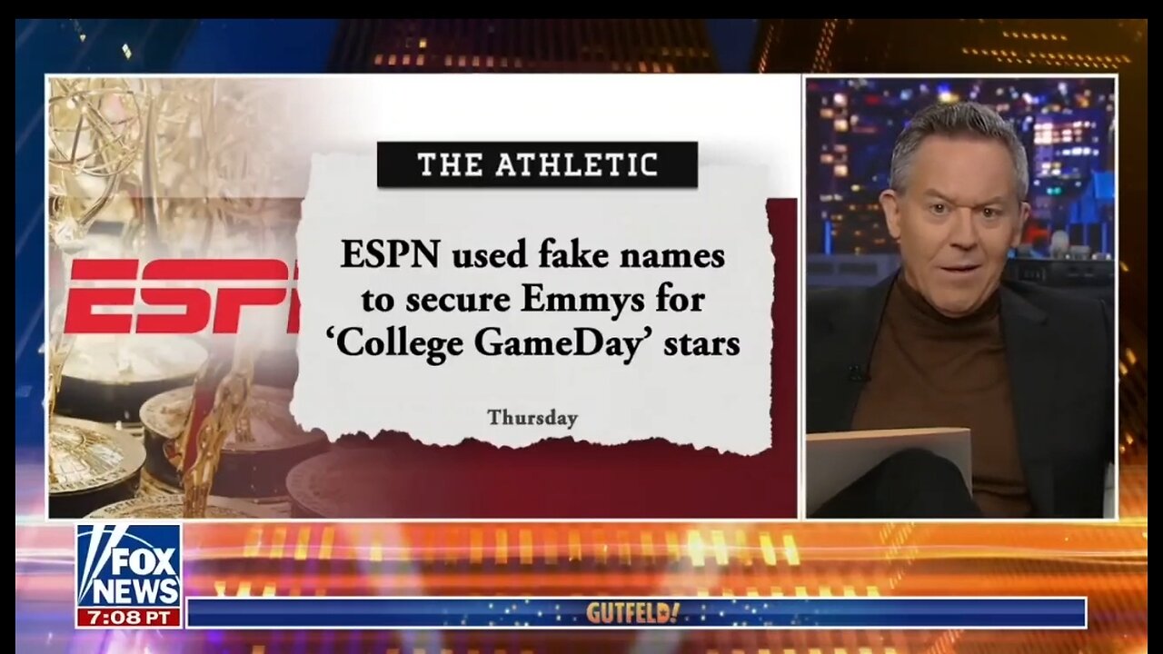 Gutfeld: ESPN's In A Jam Because They Ran An Emmy Stealing Scam