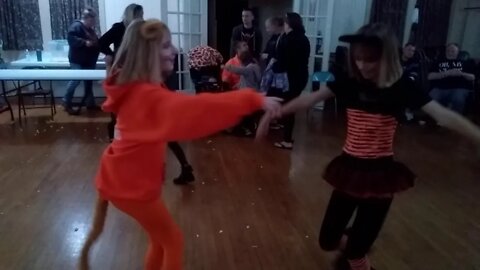 Grace and Lauren Dancing to The Final Countdown at Cuttys Halloween 2019 Party