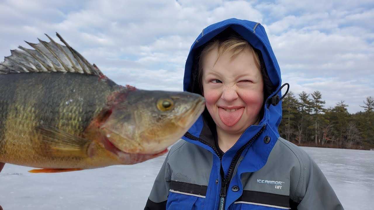 Winter Camping, Ice Fishing & Family Adventure in Maine