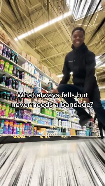 What Always Falls But Never Needs A Bandage?