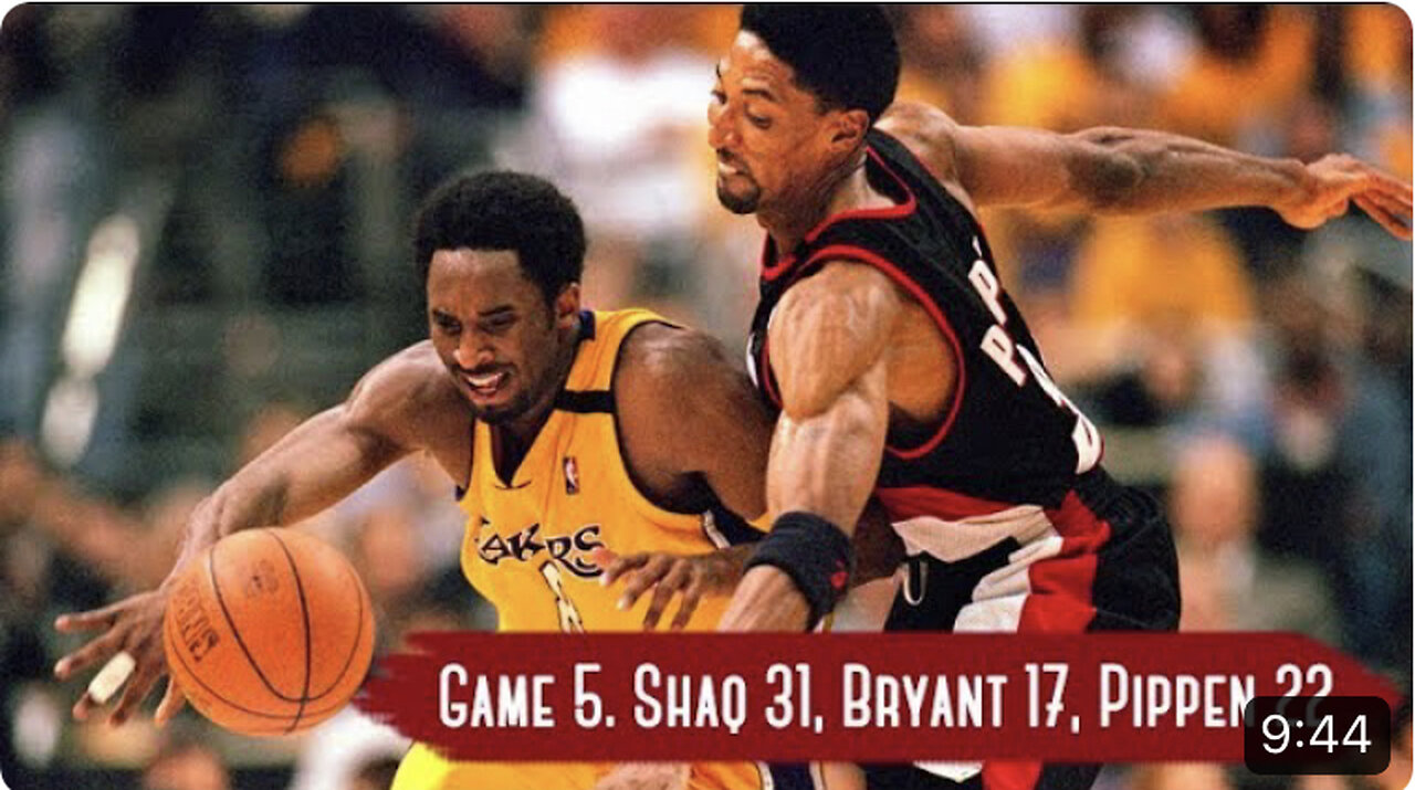 NBA Playoffs 2000. Portland Trail Blazers vs LA Lakers - Game Highlights | Game 5 | Shaq 31