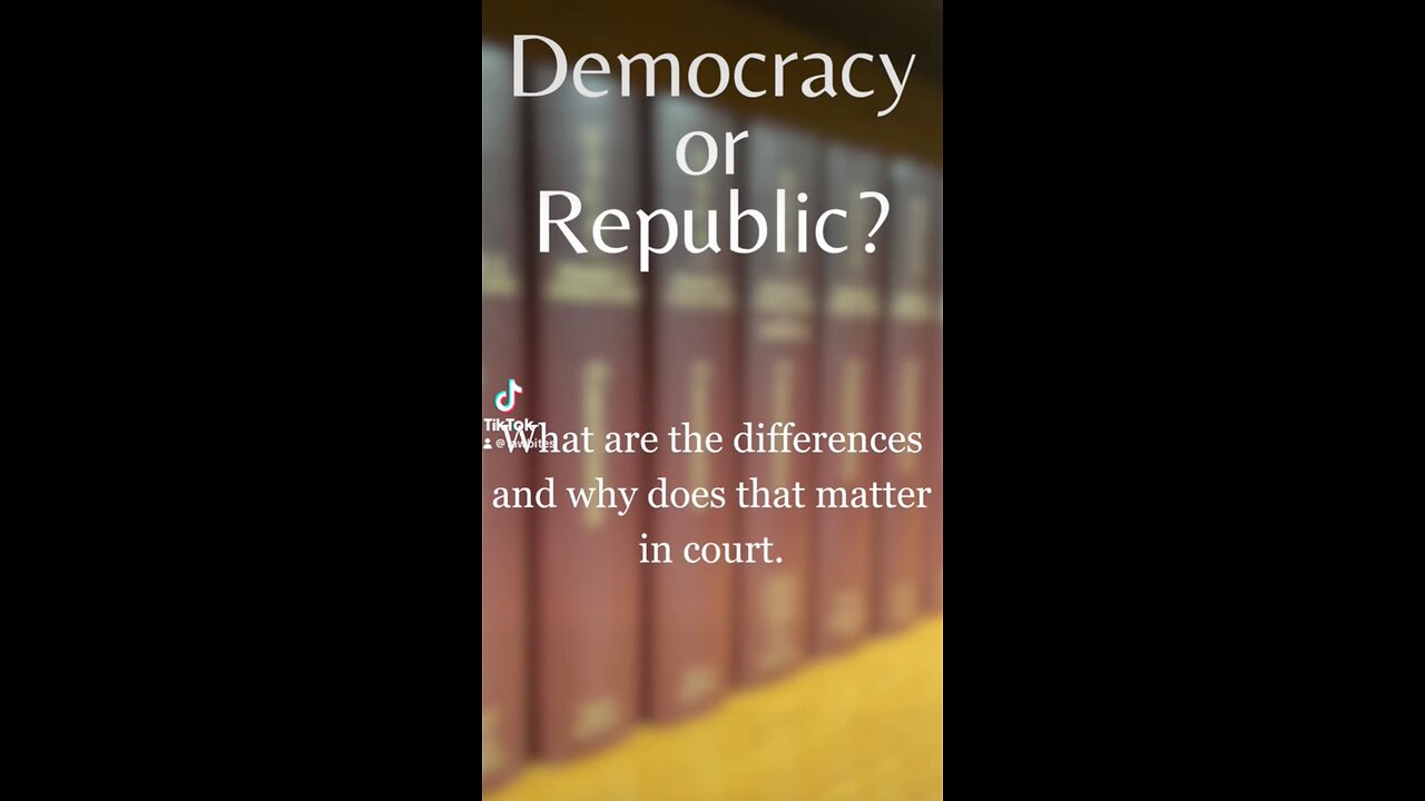 Democracy or Republic? In which do we live...