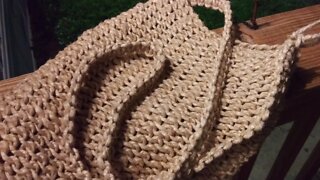 Handmade Macrame Hemp market bag purse handbag