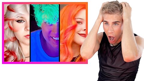 Hairdresser Reacts To Crazy Color Transformations