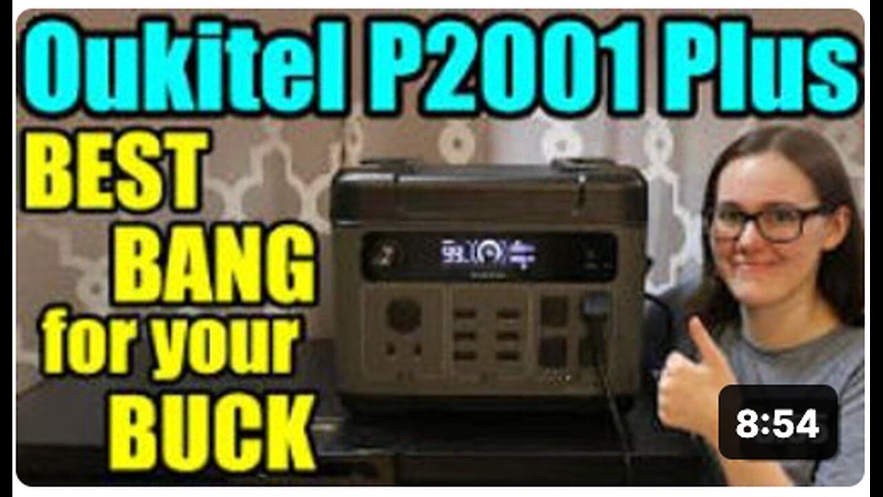 [Oukitel Shocking Release] P2001 Plus Emergency Power Station!