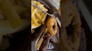 Montana’s Steak, Shrimp and Onion Rings