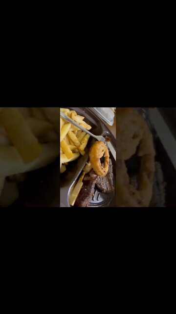 Montana’s Steak, Shrimp and Onion Rings