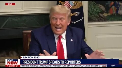 President Trump talking to reporters at the White House on Thanksgiving FULL