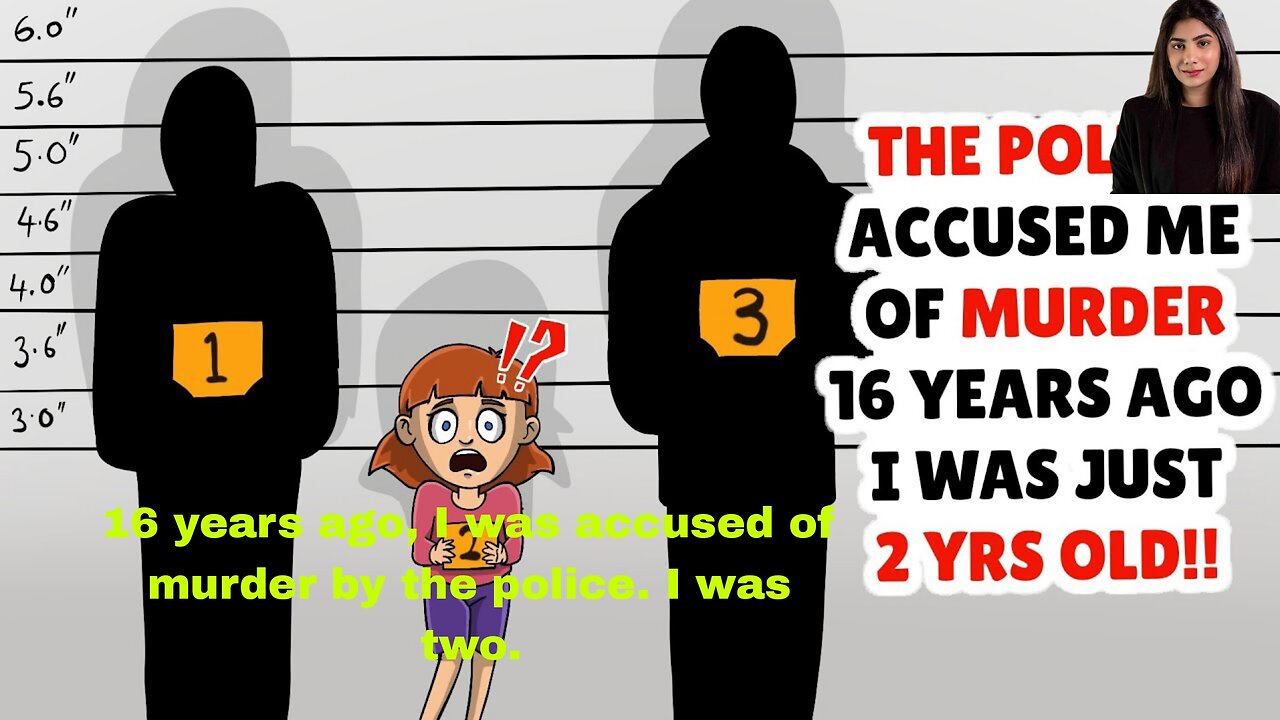 16 years ago, I was accused of murder by the police. I was two.