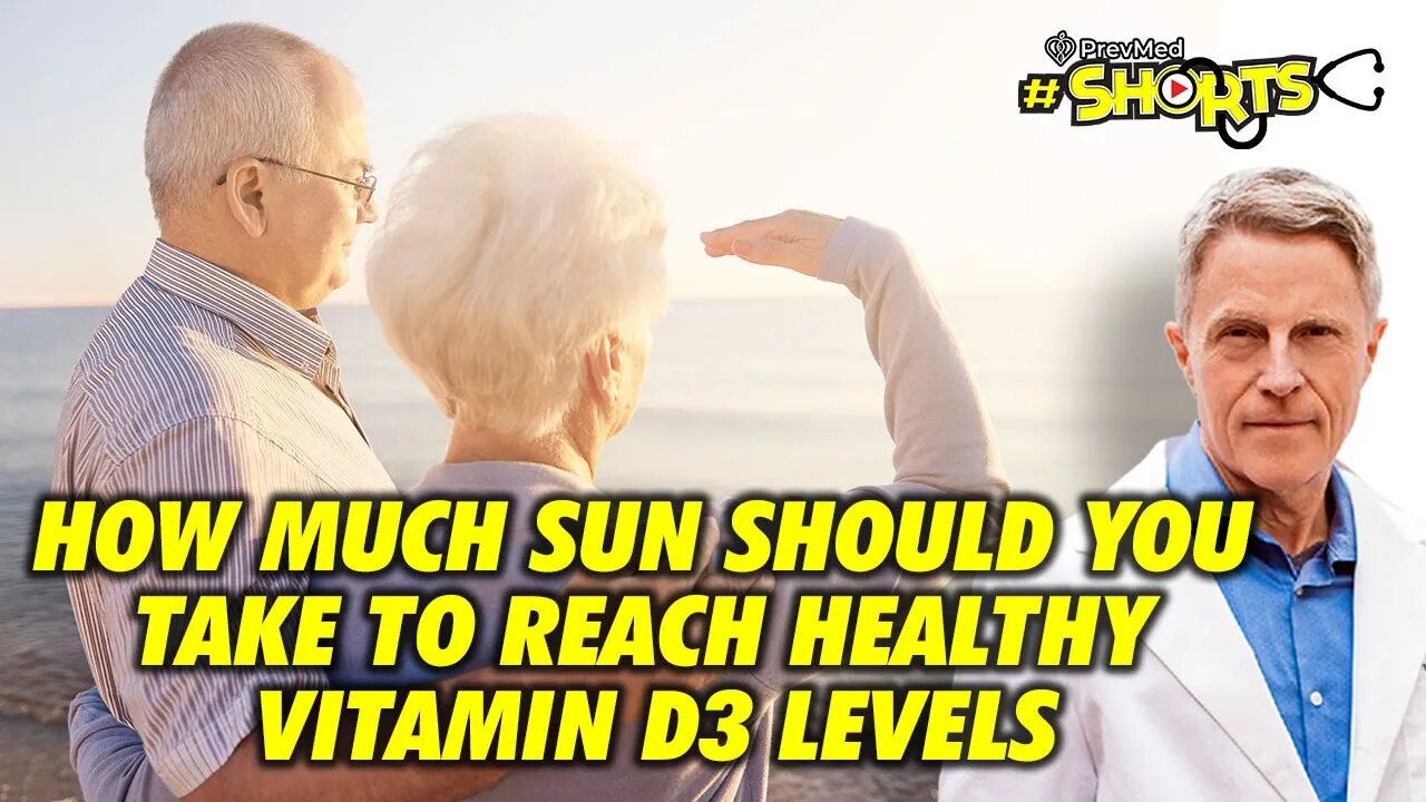 #SHORTS How much sun should you take to reach healthy vitamin D3 levels?