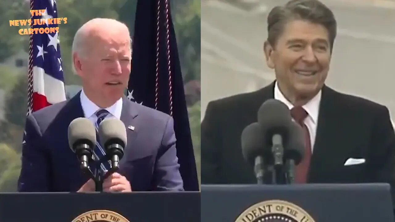 Reagan, 77 years old, vs Biden, 78 years old.