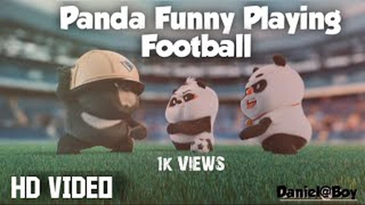 Panda Funny Playing Football // Playing Time // #states #funny #panda #Daniel@Boy #statesvideos