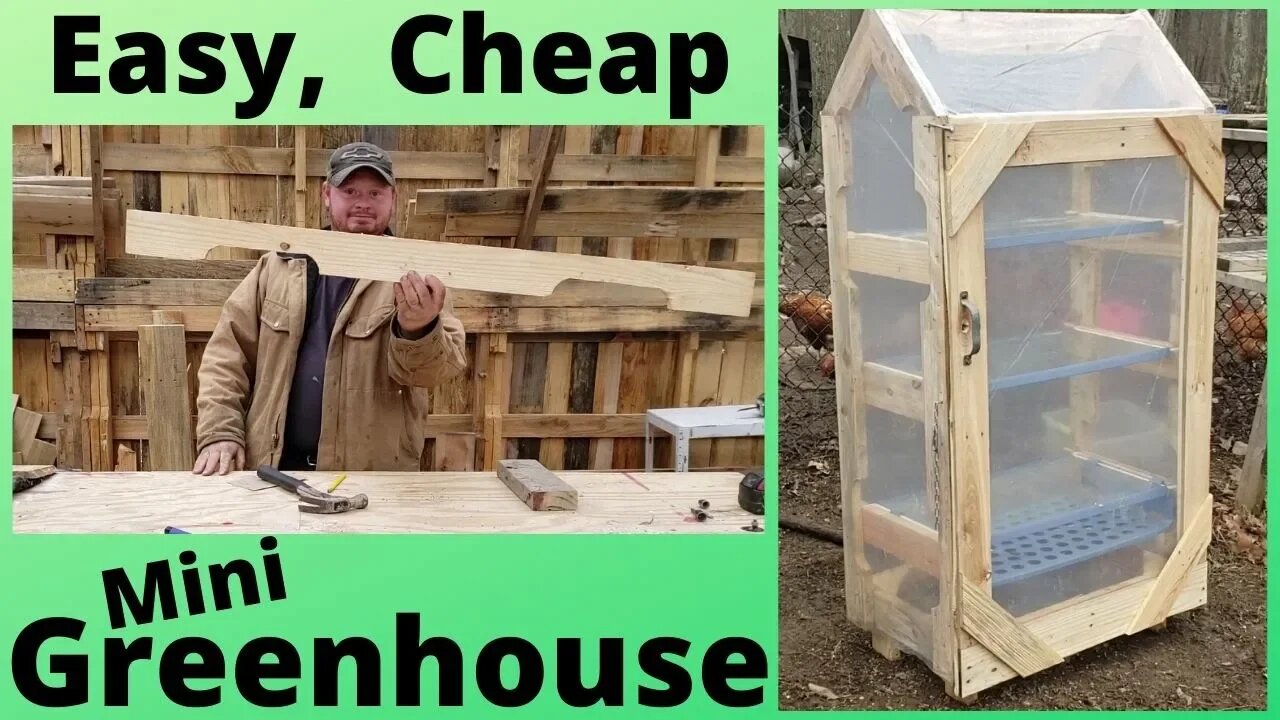 D.I.Y. Wood Pallet Mini Greenhouse