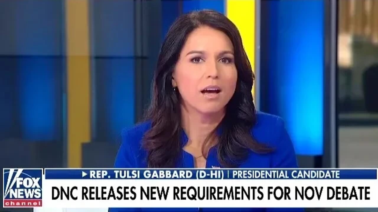 Tulsi Gabbard "Is The DNC Dictating To Voters Who They Are Allowed To Choose From?"