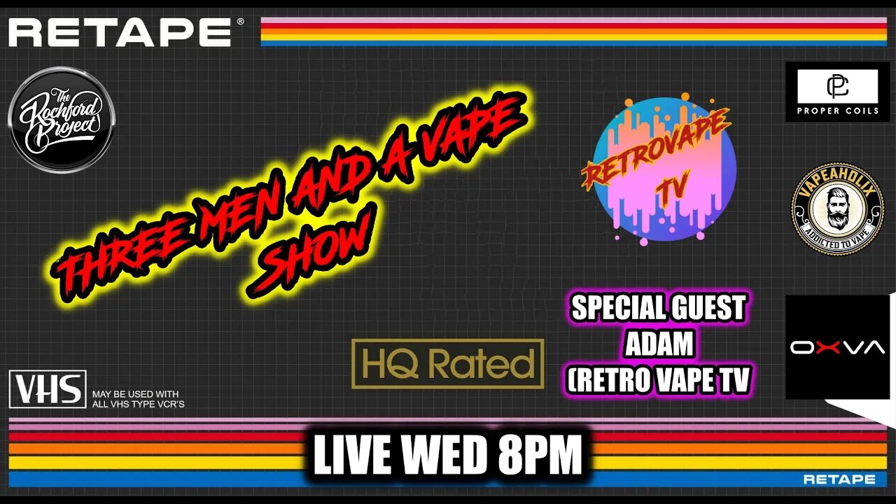 Three men and a vape show #93 LET'S GO RETRO