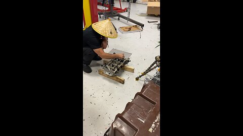 How to rebuild an engine with Chop Sticks.