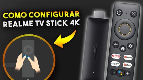 Como INSTALAR e CONFIGURAR REALME Google TV STICK 4K