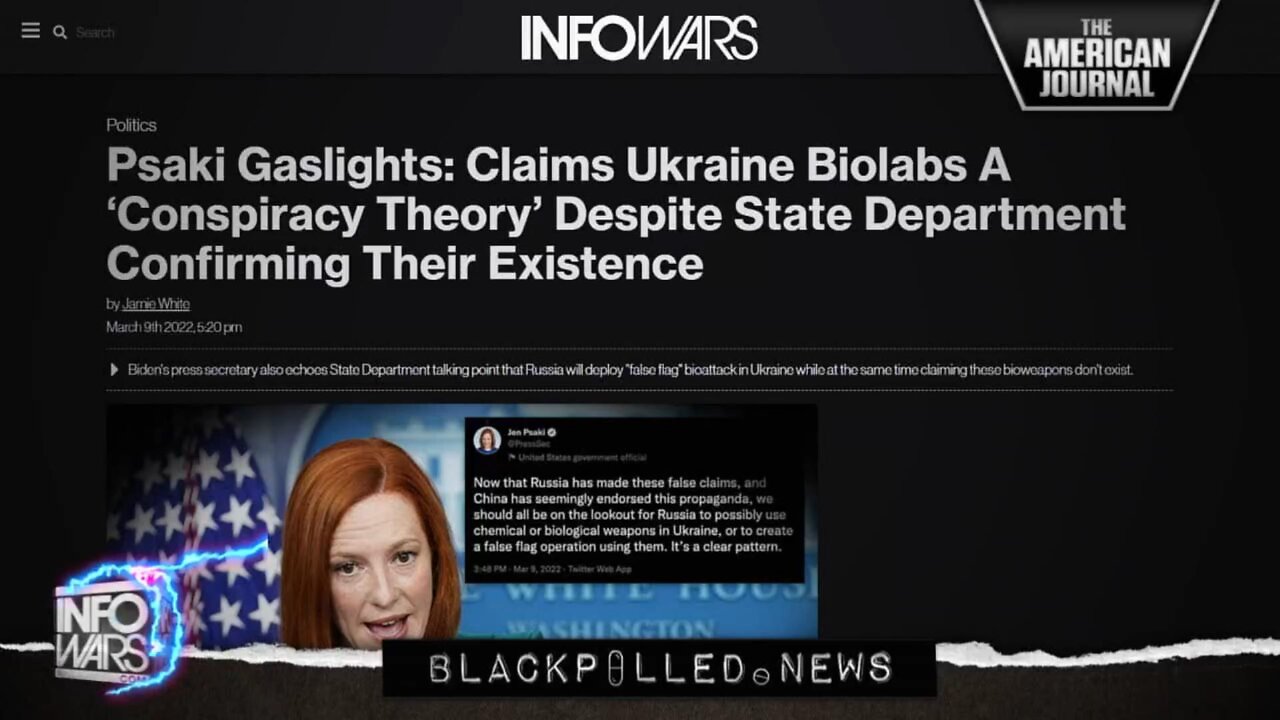 Biden Admin Claims Ukraine Bio-Weapon Labs Don’t Exist Despite Being Confirmed By State Department