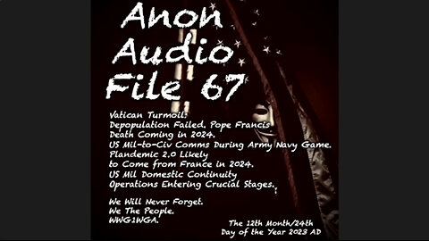 Pope Death Coming 2024 | Plandemic 2.0 Attempt: France | US Mil Army/Navy “Q” Comms