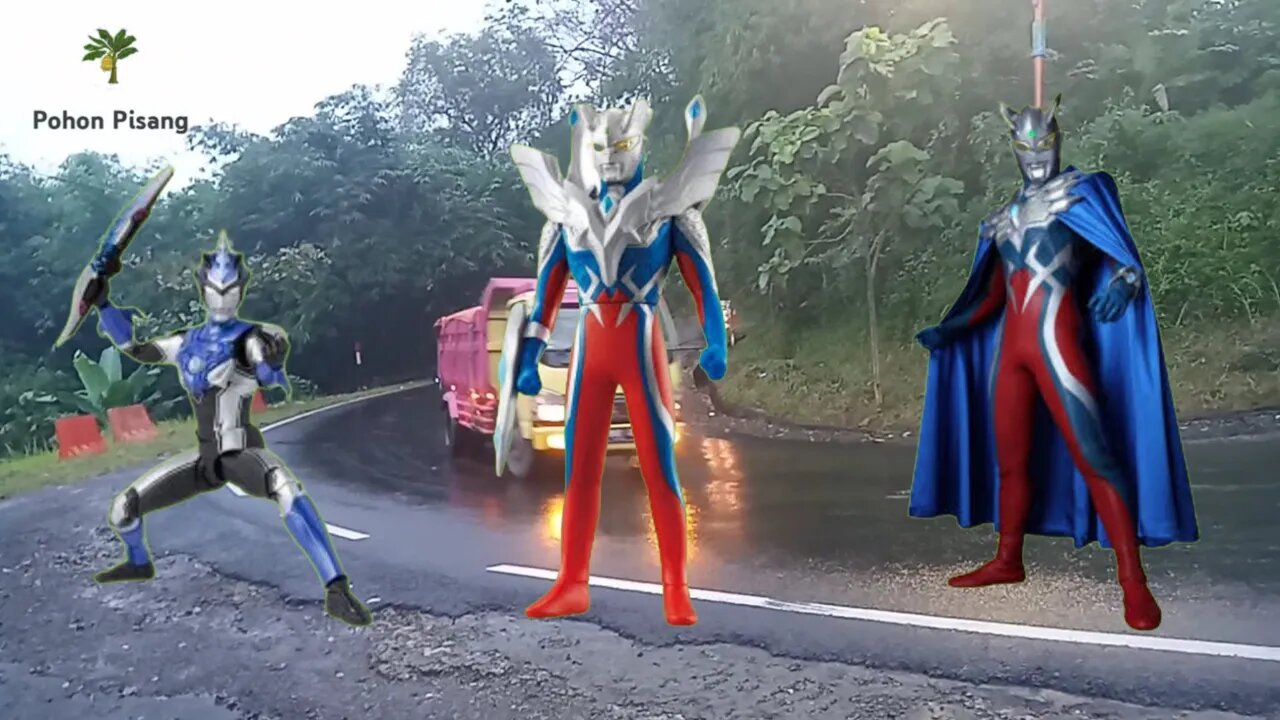 Mobil Berubah Jadi Ultraman Zero