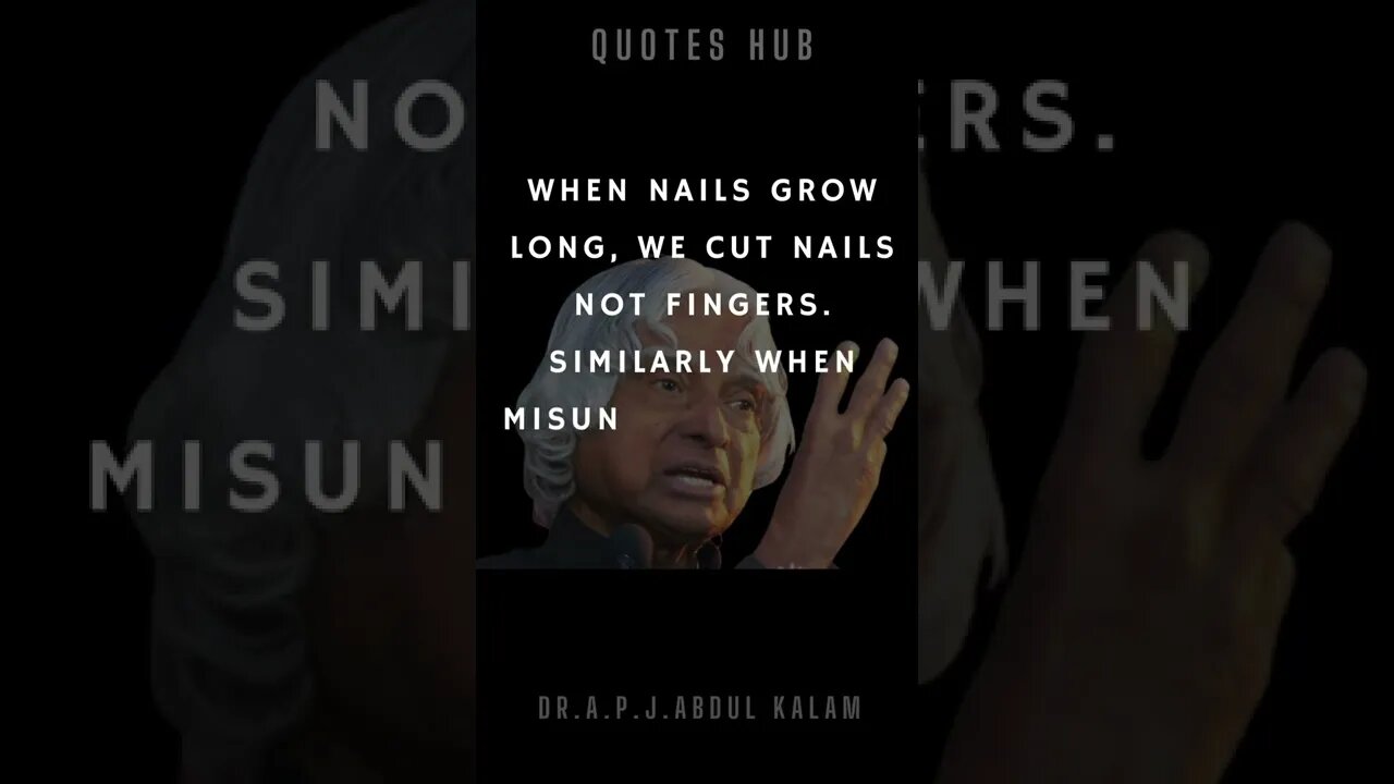 One of the Most Inspiring Quotes from APJ Abdul Kalam || #quotes || #shorts