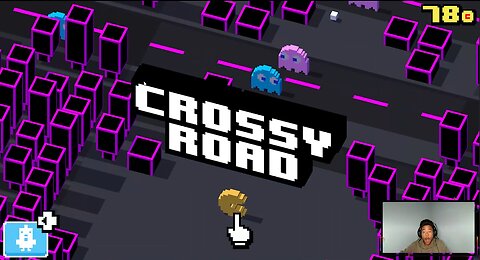 Playing Crossy Road Drunk