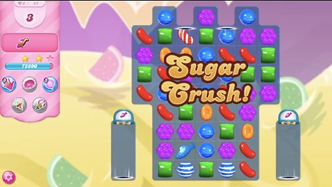 Candy Crush Saga | Level 47 | NO BOOSTERS | 3 STARS | PASSED ON FIRST TRY! | 95750 🦄