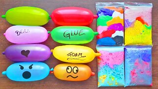 Making Slime with Funny Balloons and Slime Bags