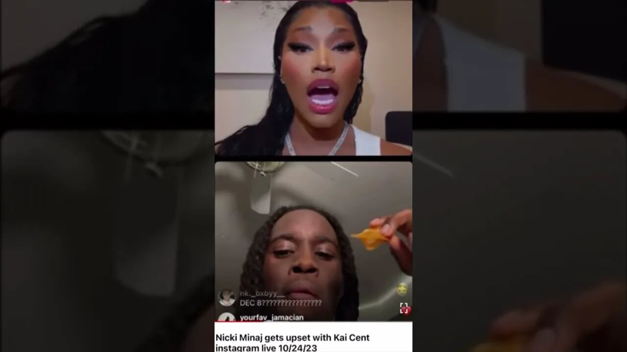 Nicki Minaj was upset on live #brooklynsquad #nickiminaj #entertainment #instagram #liverecording🙄