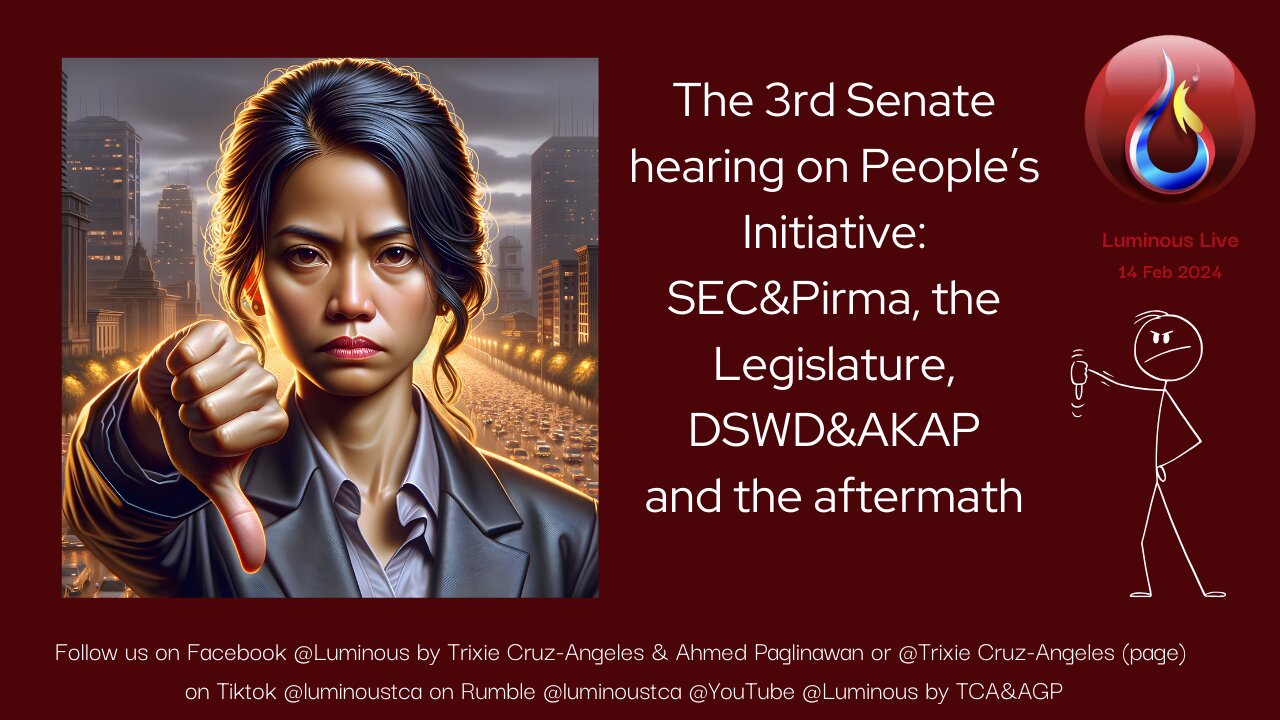 The Third Senate Hearing on People's Initiative