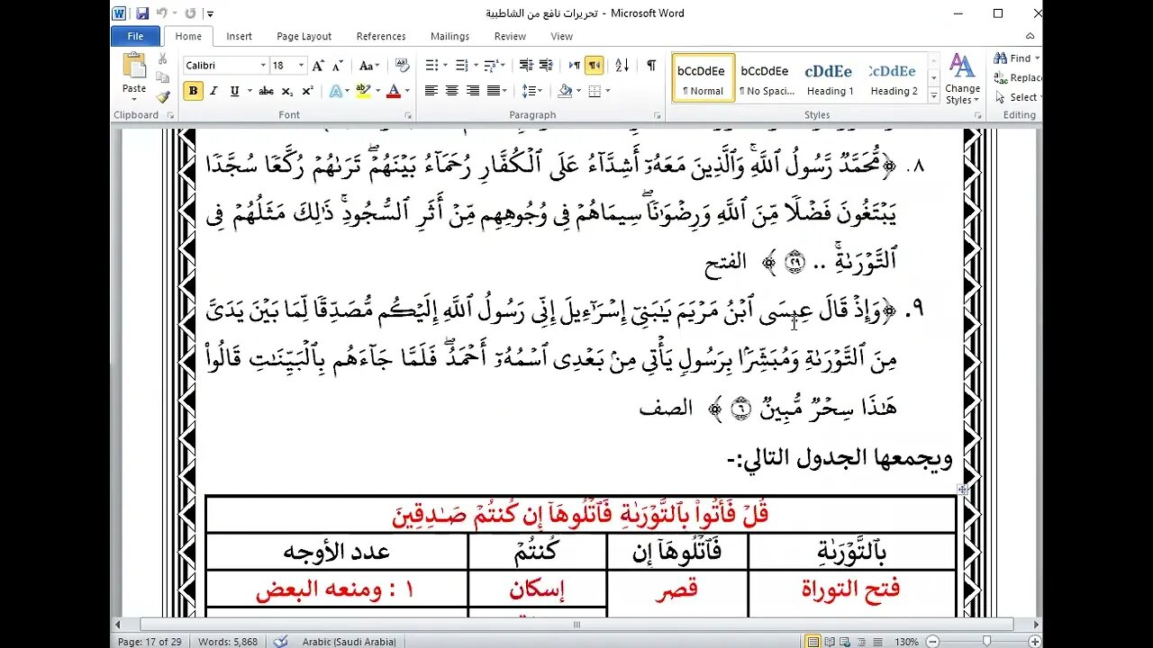 3 الحلقة الثالثة من تحريرات قالون التوراة والمنفصل وميم الجمع والداعي والأولى