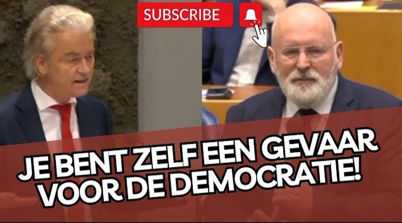 Wilders SLOOPT Timmermans! Je bent een gevaar voor de democratie!