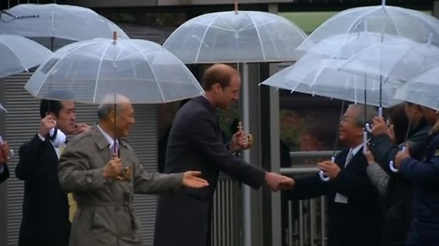 Prince William arrives in Japan