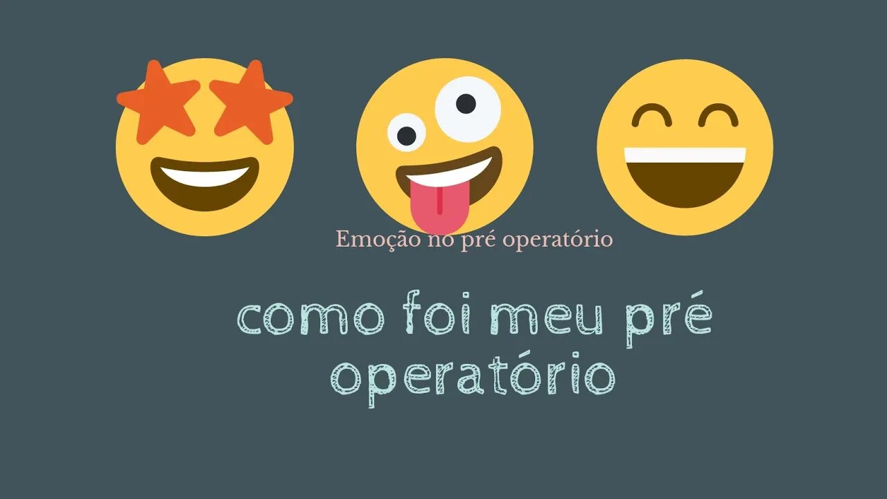 Emoção no pré operatório para bariátrica