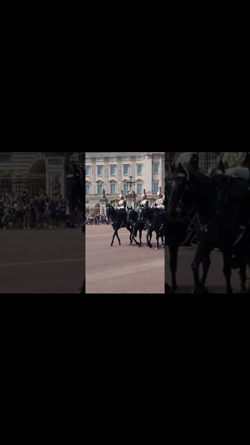 blues and royals pass by buckingham palace #buckinghampalace